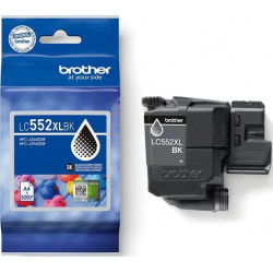 BROTHER Tintapatron LC552XLBK, Szuper nagy töltetű - 3000 oldal, Fekete