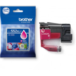 BROTHER Tintapatron LC552XLM,  Szuper nagy töltetű - 1500 oldal, Magenta