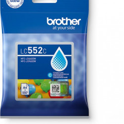 BROTHER Tintapatron LC552C - 550 oldal, Cyan