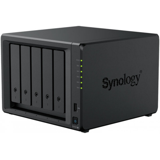 SYNOLOGY NAS 5 Fiókos AMD Ryzen V1500B 4x2,2GHz, 8GB DDR4 ECC, 4x2,5GbE, 2xUSB3.2 - DS1525+