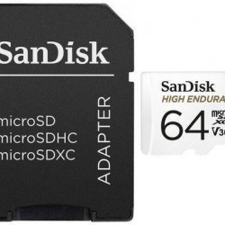 Sandisk High Endurance 64GB (SDXC Class 10 UHS-I U3) micro SD memóriakártya (00183566)