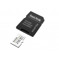 SANDISK HIGH ENDURANCE 256GB, 100 MB/S, C10, U3, V30 MICRO SDXC KÁRTYA