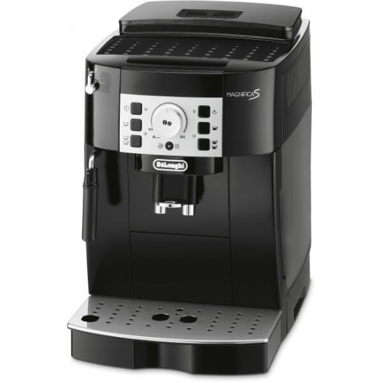DELONGHI ECAM22.115.B Magnifica S automata 2 személyes kávéfőző, 13 őrlési fokozat, tartály: 1,8 l, Fekete DELONGHI ECAM22.115.B Magnifica S automata 2 személyes kávéfőző, 13 őrlési fokozat, tartály: 1,8 l, Fekete