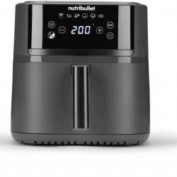 NUTRIBULLET NBA0611DG Crisplite 3in1 forrólevegős sütő, 6L, 1700W, Fekete