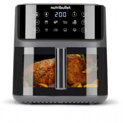 NUTRIBULLET NBA0811DG Super Crisplite Vision 3in1 forrólevegős sütő, 2000W, 8L, Fekete