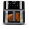 NUTRIBULLET NBA0811DG Super Crisplite Vision 3in1 forrólevegős sütő, 2000W, 8L, Fekete