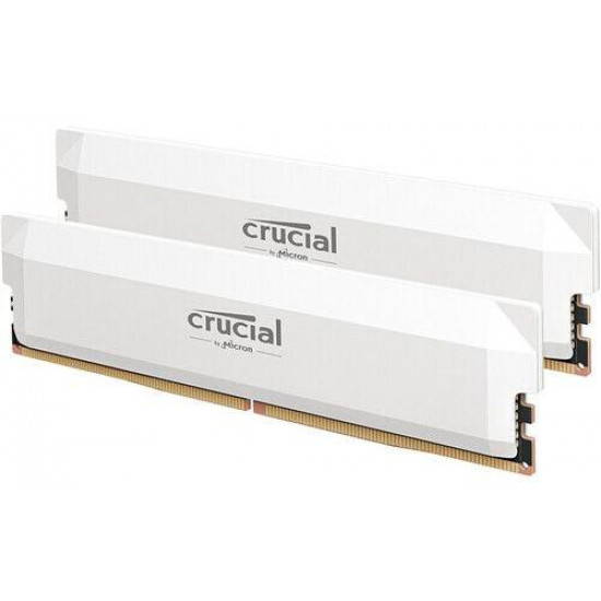 Crucial D5 Pro 32GB 6400MHz C38 White memória kit Crucial D5 Pro 32GB 6400MHz C38 White memória kit