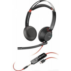 HP POLY fejhallgató Blackwire 5220 sztereó USB-C+3,5 mm-es csatlakozó+USB-C/USB-A adapter