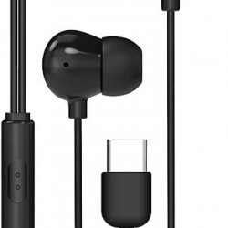 MAXELL Fülhallgató, IN-BAX, fekete, USB-C