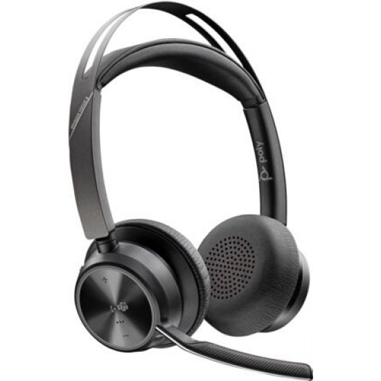 HP POLY fejhallgató Voyager Focus 2 USB-C-C+USB-C/A Adapter Microsoft Teams-tanúsítvánnyal HP POLY fejhallgató Voyager Focus 2 USB-C-C+USB-C/A Adapter Microsoft Teams-tanúsítvánnyal