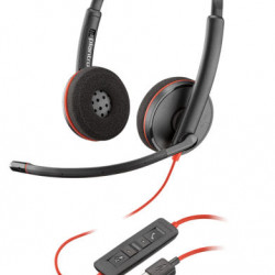 HP POLY fejhallgató Blackwire 3220 sztereó USB-C+USB-C/USB-A adapter
