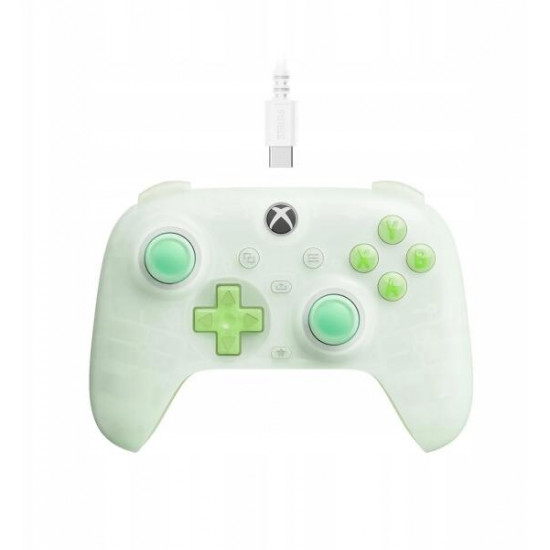 8Bitdo Ultimate Mini, Xbox Series X|S, Xbox One, PC, Official, Hall-Effect, zöld vezetékes kontroller