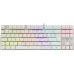 White Shark WS GK-2106W/R-US COMMANDOS fehér mechanikus angol (red switch) gamer billentyűzet