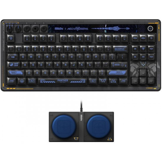 8BitDo Retro 87, Mechanikus, Kailh Glaze Jellyfish Pro, Mecha Break Edition, vezeték nélküli billentyűzet 8BitDo Retro 87, Mechanikus, Kailh Glaze Jellyfish Pro, Mecha Break Edition, vezeték nélküli billentyűzet