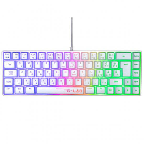 KEY-The G-Lab Gaming KEYZ HYDRO USB billentyűzet HU Fehér RGB