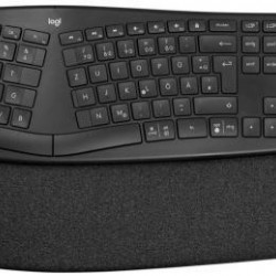 LOGITECH Billentyűzet - K860 Ergonomikus Vezeték Nélküli Grafitszürke (Logi bolt támogatás), HUN (Gravírozott)