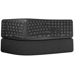 LOGITECH Billentyűzet - K860 Ergonomikus Vezeték Nélküli Grafitszürke (Logi bolt támogatás), HUN (Gravírozott)