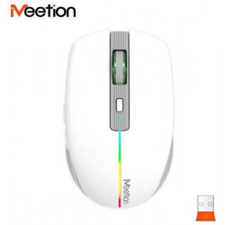 MOU-Meetion BTM002 fehér RGB wireless egér