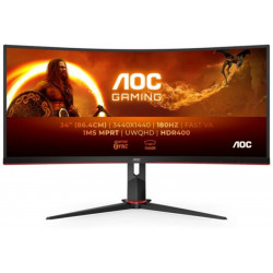 AOC Ívelt Gaming 180Hz VA monitor 34