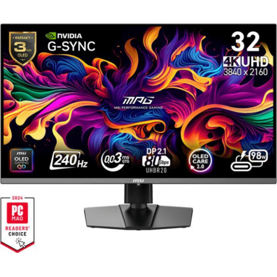 MSI Monitor GAMING MPG 322URX QD-OLED 31,5 MSI Monitor GAMING MPG 322URX QD-OLED 31,5