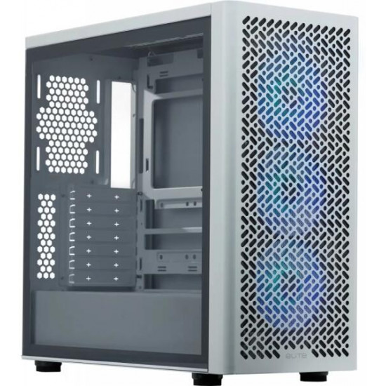COOLER MASTER Elite 502 White, Tápegység nélkül, fehér Ház ATX COOLER MASTER Elite 502 White, Tápegység nélkül, fehér Ház ATX