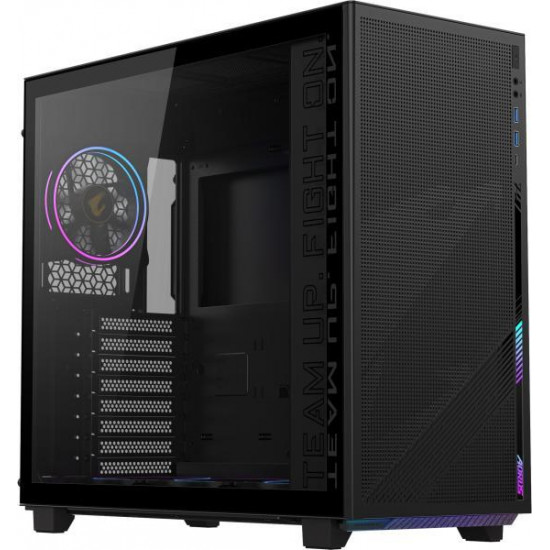 GIGABYTE AC400G, Tápegység nélkül, Fekete, Üvegfalú Ház GIGABYTE AC400G, Tápegység nélkül, Fekete, Üvegfalú Ház