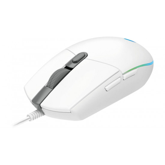 Logitech G203 LIGHTSYNC gaming egér fehér (910-005797)