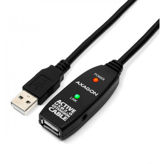 Axagon aktív USB hosszabbító kábel, 5m (ADR-205)