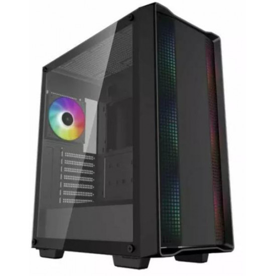 DeepCool Számítógépház - CC560 A-RGB V2 (fekete, ablakos, 4x12cm venti, Mini-ITX / Micro-ATX / ATX, 1xUSB3.0, 1xUSB2.0 (CC560 ARGB V2)