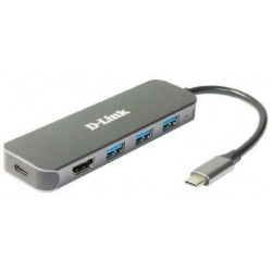 D-LINK USB-C HUB 3xUSB + 1xUSB-C +1xHDMI, DUB-2333