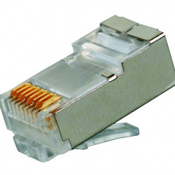 Rainbow CAT6 RJ45 UTP árnyékolt, elöl nyitott csatlakozó dugó (50 darab)