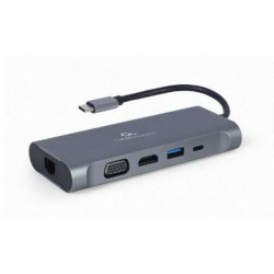 Gembird Multi Port Adapter USB Type C 7in1 USB hub szürke