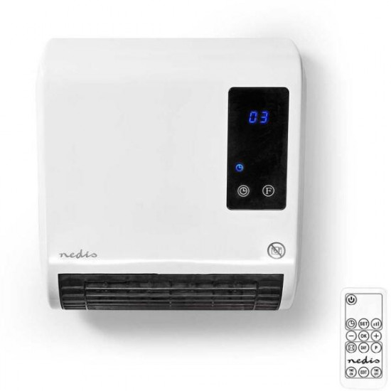 NEDIS HTBA20WT fürdőszobai fűtőtest, teljesítmény: 2000W, 20m2 -es helyiséghez, 6 programos időzítő, ventilátror funkció NEDIS HTBA20WT fürdőszobai fűtőtest, teljesítmény: 2000W, 20m2 -es helyiséghez, 6 programos időzítő, ventilátror funkció