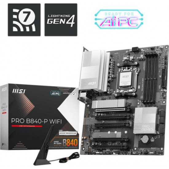 MSI PRO B840-P WIFI AM5 alaplap MSI PRO B840-P WIFI AM5 alaplap