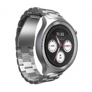 MOTOROLA Moto Watch 47/36mm OLED GPS ezüst + zöld szilikon szíj okosóra