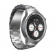 MOTOROLA Moto Watch 47/36mm OLED GPS ezüst + zöld szilikon szíj okosóra
