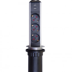 Rainbow ENERGIAOSZLOP 3x230V, 2xUSB TÖLTŐ, FIX KIOSZTÁSSAL