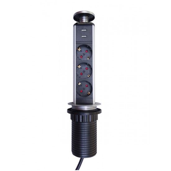 Rainbow ENERGIAOSZLOP 3x230V, 2xUSB TÖLTŐ, FIX KIOSZTÁSSAL Rainbow ENERGIAOSZLOP 3x230V, 2xUSB TÖLTŐ, FIX KIOSZTÁSSAL