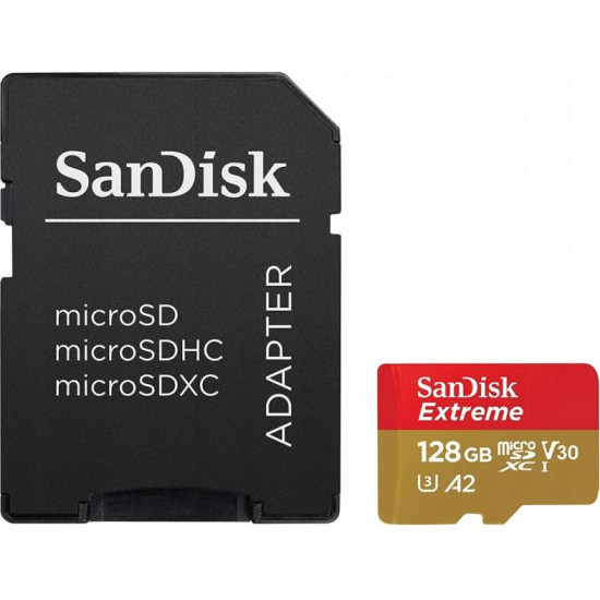 SanDisk Extreme microSDXC 128GB (SDSQXAA-128G-GN6AA)