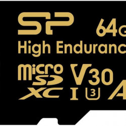 Silicon Power Golden Series High Endurance 64GB MicroSDXC 80 MB/s (SP064GBSTXDV3V1HSP)