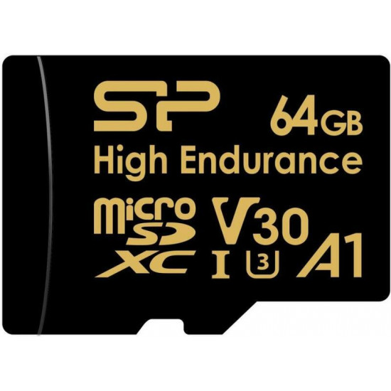 Silicon Power Golden Series High Endurance 64GB MicroSDXC 80 MB/s (SP064GBSTXDV3V1HSP)
