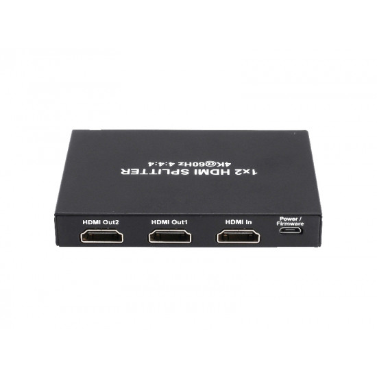 Rainbow HDMI distributor amplifier 2, 4K 60Hz EDID menedzsmenttel AUTO, Copy, Mixed (VADH2-4K-E)