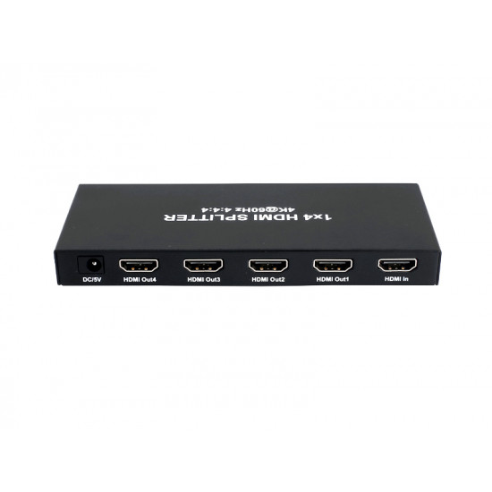 Rainbow HDMI distributor amplifier 4, 4K 60Hz EDID menedzsmenttel AUTO, Copy, Mixed (VADH4-4K-E)