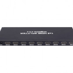 Rainbow HDMI distributor amplifier 8, 4K 60Hz EDID menedzsmenttel AUTO, Copy, Mixed (VADH8-4K-E) Rainbow HDMI distributor amplifier 8, 4K 60Hz EDID menedzsmenttel AUTO, Copy, Mixed (VADH8-4K-E)