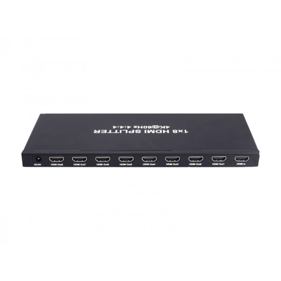 Rainbow HDMI distributor amplifier 8, 4K 60Hz EDID menedzsmenttel AUTO, Copy, Mixed (VADH8-4K-E)