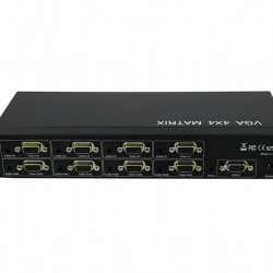 Rainbow VGA+audio mátrix, 4in-4out, infra, RS232 (VAMXVGA+A4X4) Rainbow VGA+audio mátrix, 4in-4out, infra, RS232 (VAMXVGA+A4X4)