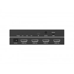 Rainbow HDMI selector 3in - 1out, 4K 60Hz Infra távirányító, kábeles infra vevő (VASEH4K-3)
