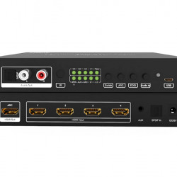 Rainbow HDMI 2.0 selector (switch) 4/1 és audio extractor (VASEH4K-4) Rainbow HDMI 2.0 selector (switch) 4/1 és audio extractor (VASEH4K-4)