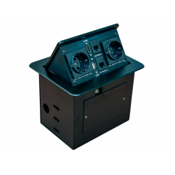 Rainbow 2x230V, 1xHDMI, 2xRJ45, 1xUSB asztalba süllyeszthető kábelrendező doboz R2 sorozat (VEASR2.H6-P2)