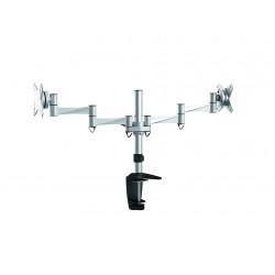 Rainbow LCD 2 képernyőhöz multi asztali karos konzol - ezüst (VELCD-B2)